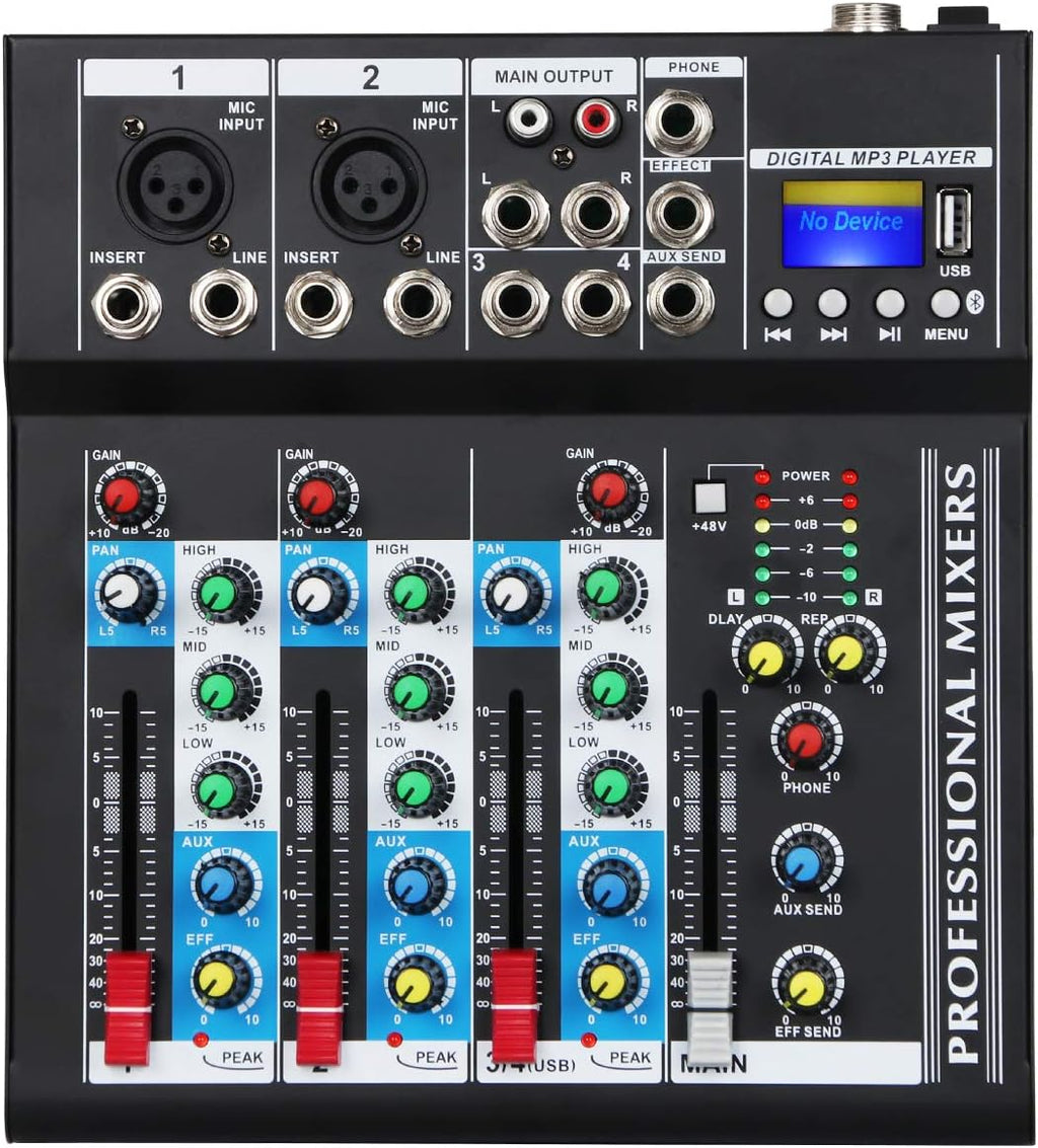 Black Pack of 2 DJ Console Mixer K909