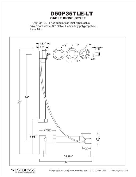 Tubular 35x22 Cable Drive Rough B677493