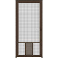 Brown Aluminum Hinged Screen Door T646111