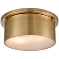Satin Brass Flush Mount with Frosted Glass Z173275