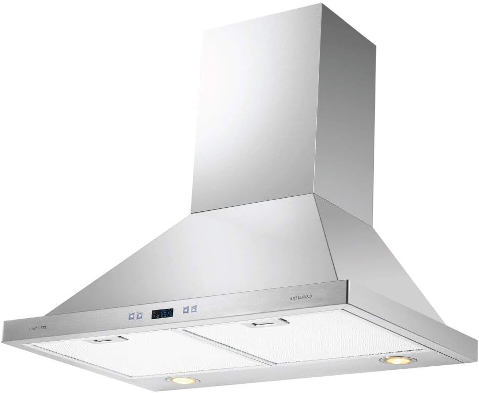 30 Inch Brushed Stainless Steel Wall Mounted Range Hood H561800
