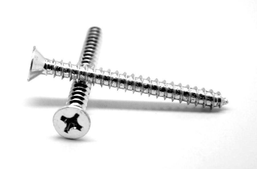 #4-24 x 1/2 Sheet Metal Screw Phillips Flat Head Type AB Stainless Steel 18-8 T3056