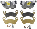 Front Left Right Brake Caliper Set with Pads without Mounting Bracket Pack of 2 A63306