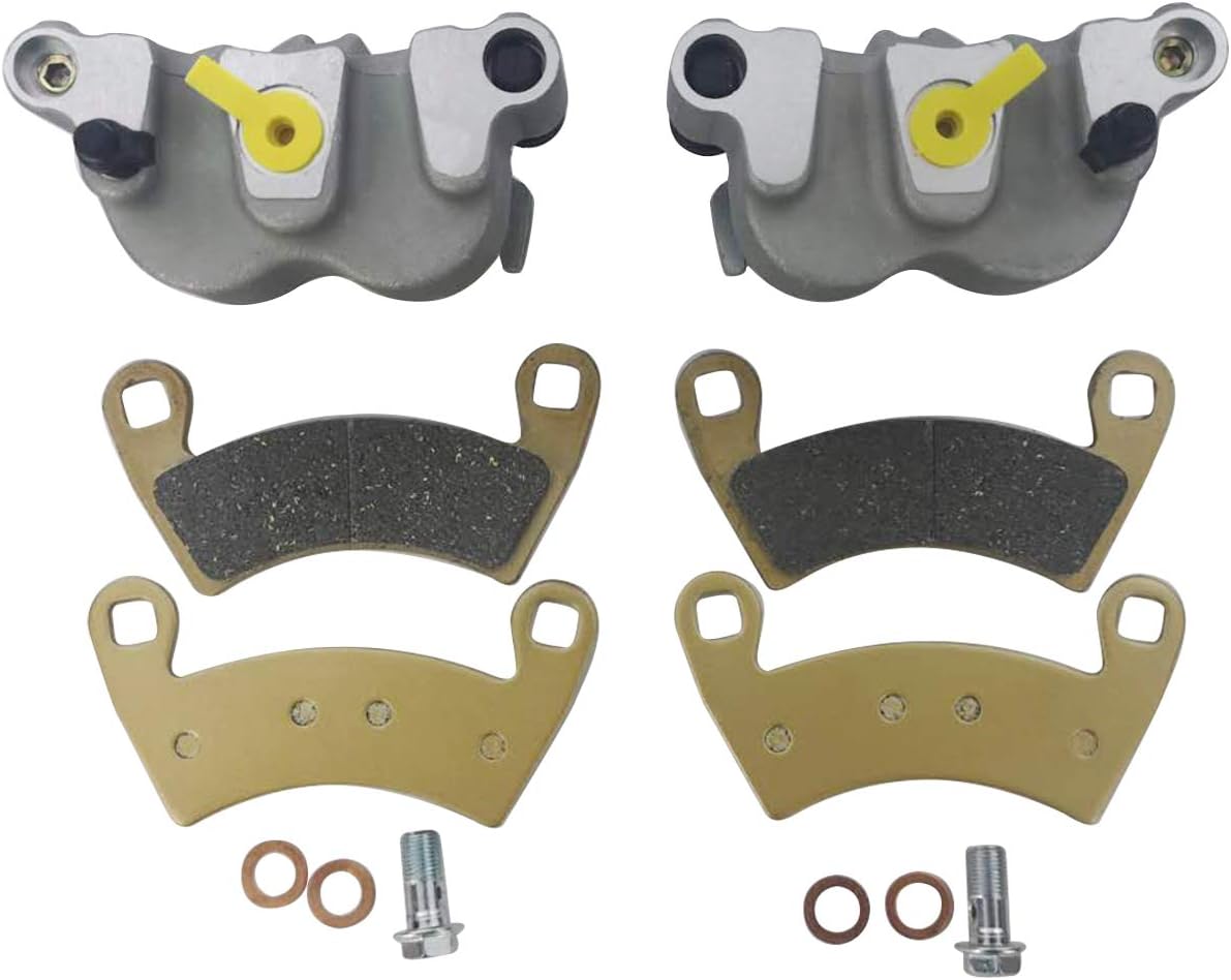 Front Left Right Brake Caliper Set with Pads without Mounting Bracket Pack of 2 A63306