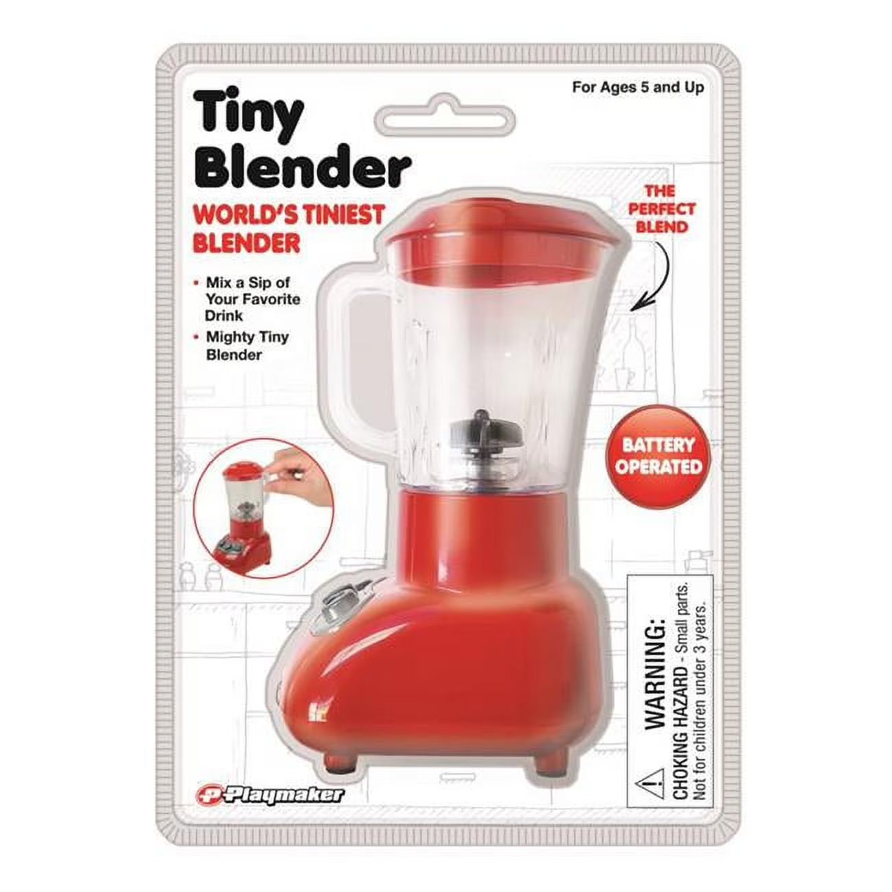 Red Plastic Tiny Blender, Pack of 12 Y2699