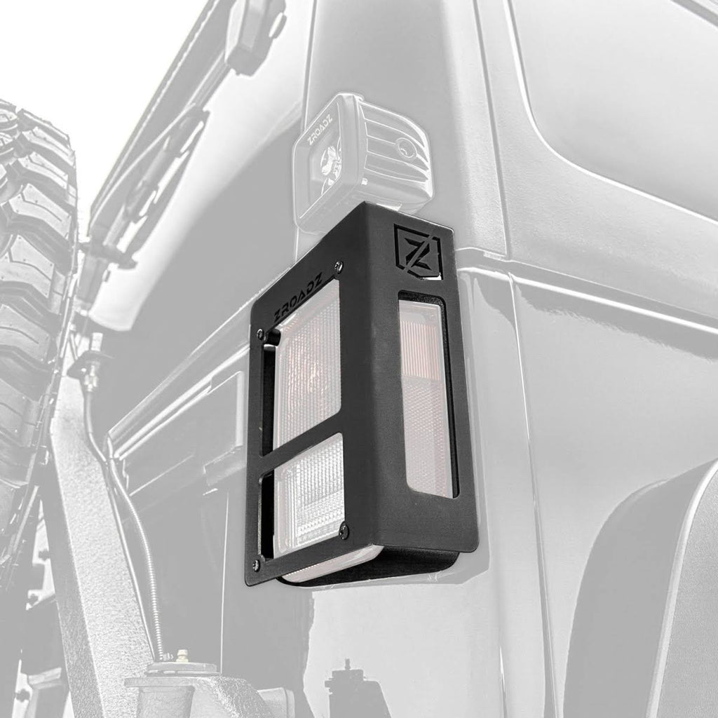 Black Tail Light Protectors with LED Mount P10719