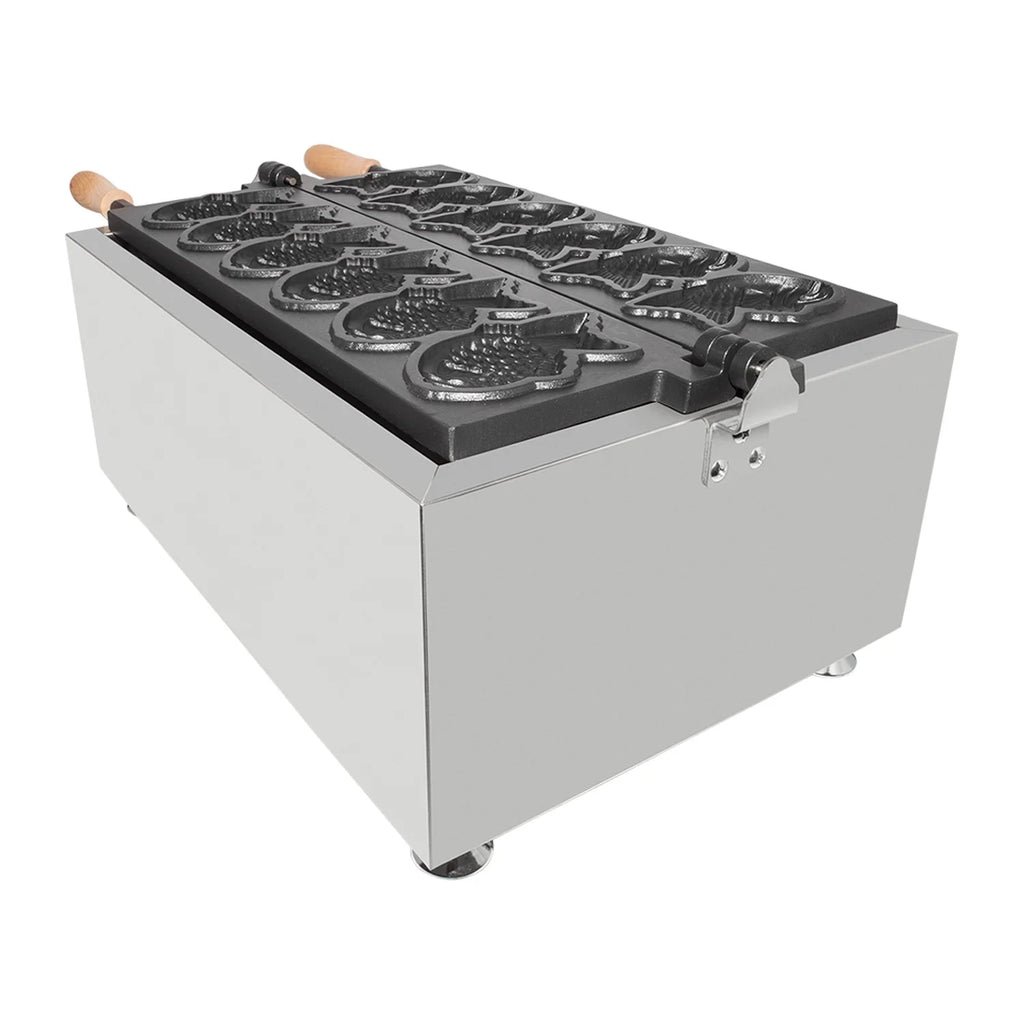 6 Close-Mouth Fish Shaped Waffle Electric Taiyaki Machine E879