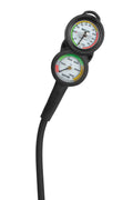 Black/Red Console Pressure Gauge & Depth Gauge X679