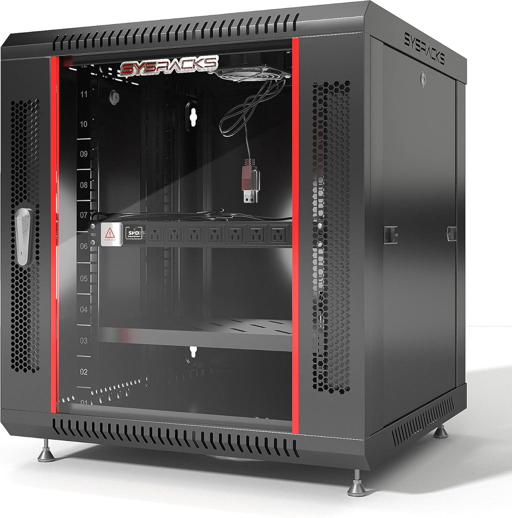 12 U 35 Inch Deep Locking Server Rack Cabinet S1122