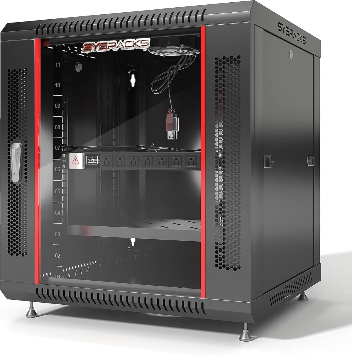 12 U 35 Inch Deep Locking Server Rack Cabinet S1122