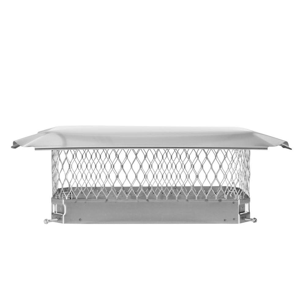 18 in. x 9 in. Bolt-On Single Flue Chimney Cap in Stainless Steel G60218