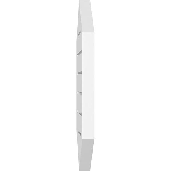 40x22W x 38x22H Vertical Peaked Surface Mount PVC Gable Vent W1110