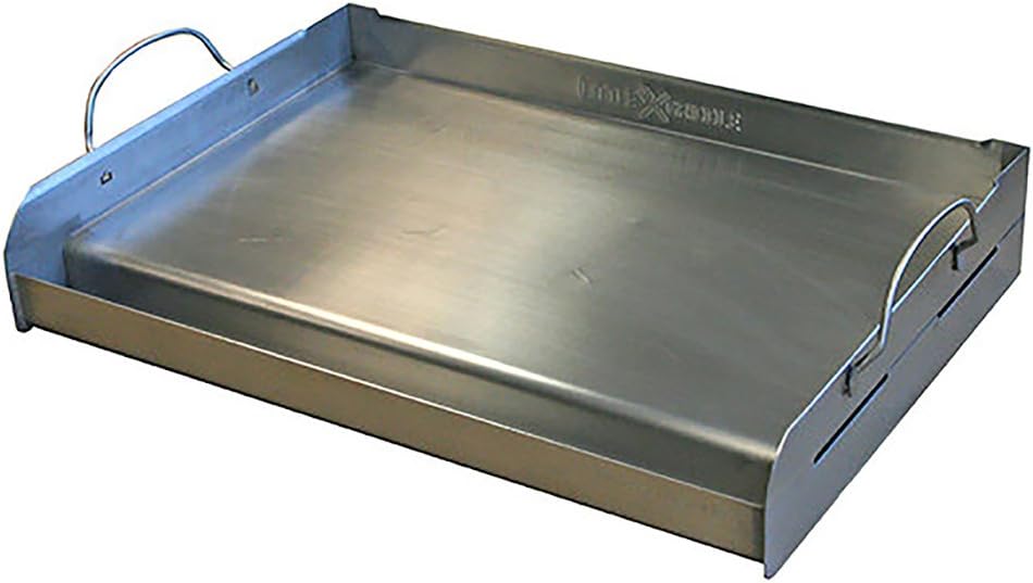 100% Stainless Steel Griddle with Removable Handles (25x16x6.5) V131