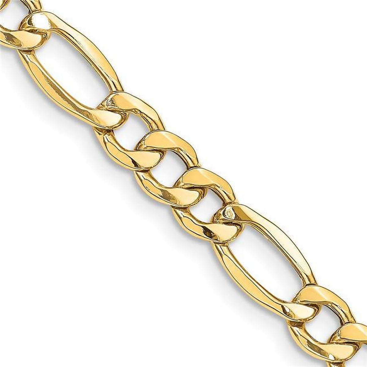14K Yellow Gold 8.5 mm 20 in. Figaro Chain A716