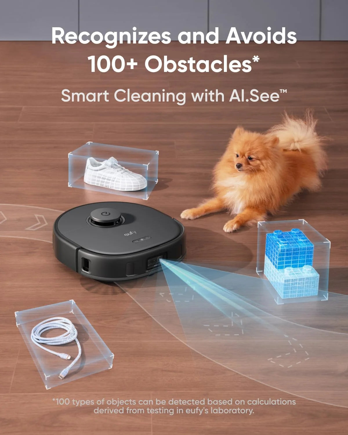 Robot Vacuum and Mop with 8,000 Pa Suction, Dual Mops with 12 mm Auto-Lift, AI Obstacle Avoidance H4357