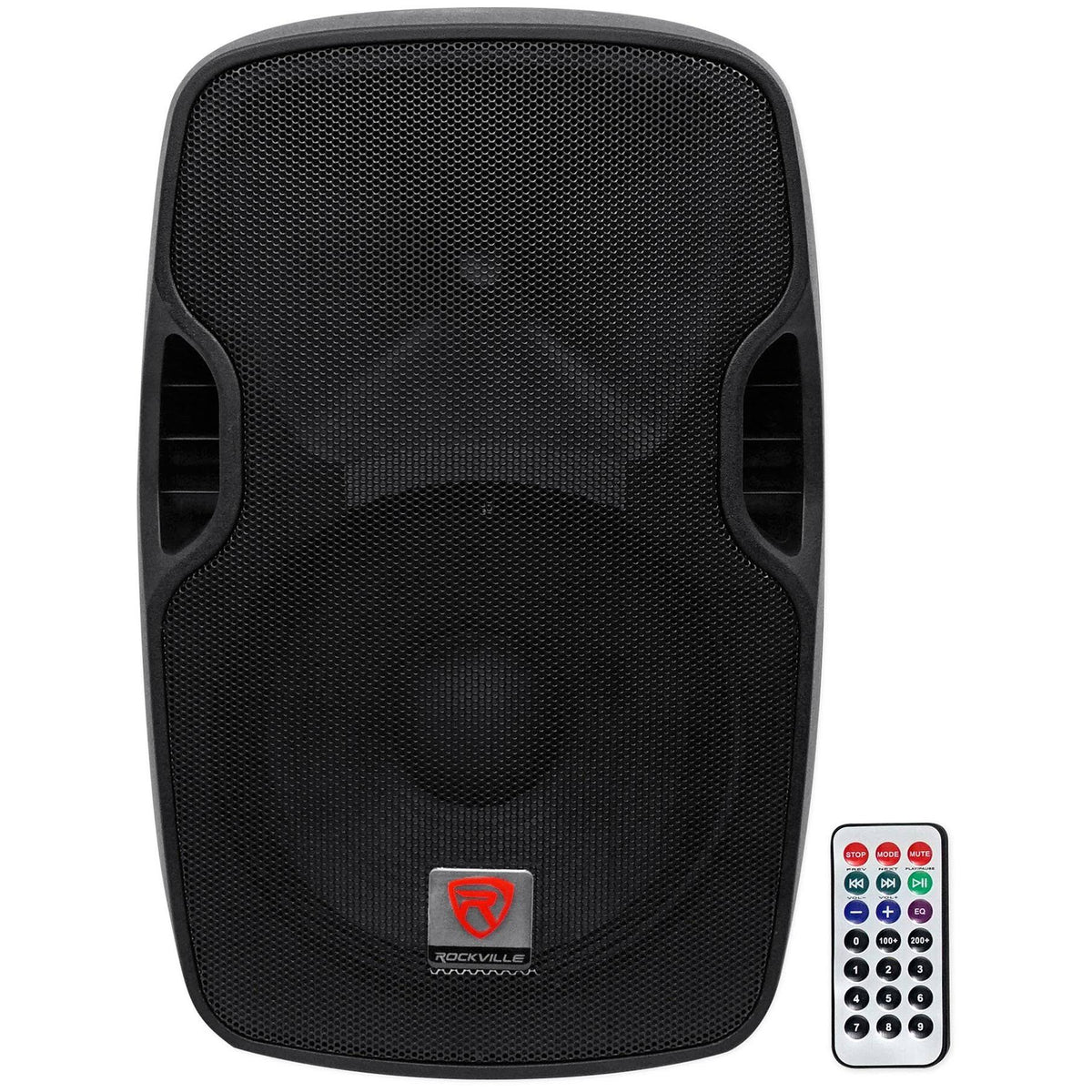 12x22 Powered 600W DJ PA Speakers with Bluetooth and Stands C5391