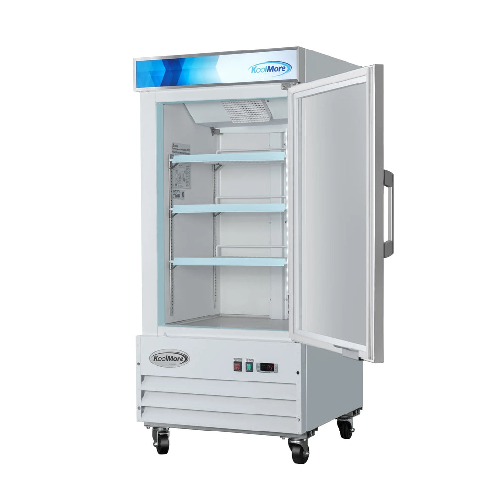 26 in. 1-Door Commercial Display Merchandiser Freezer 9 cu. ft. White V4434