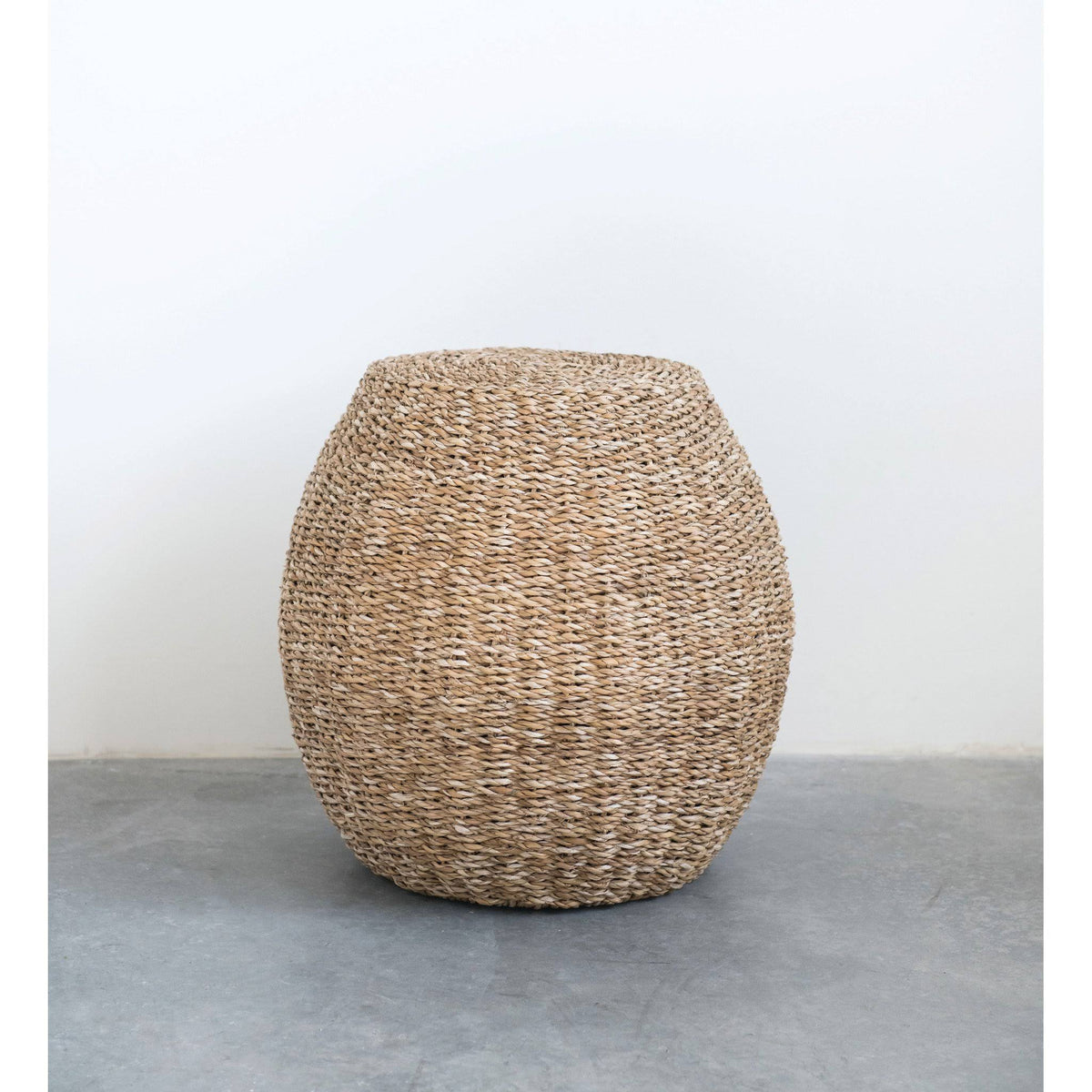 Handwoven Seagrass Stool C31501