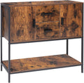 Industrial Buffet Cabinet with 2 Drawers & Doors and 1 Open Shelf X47814