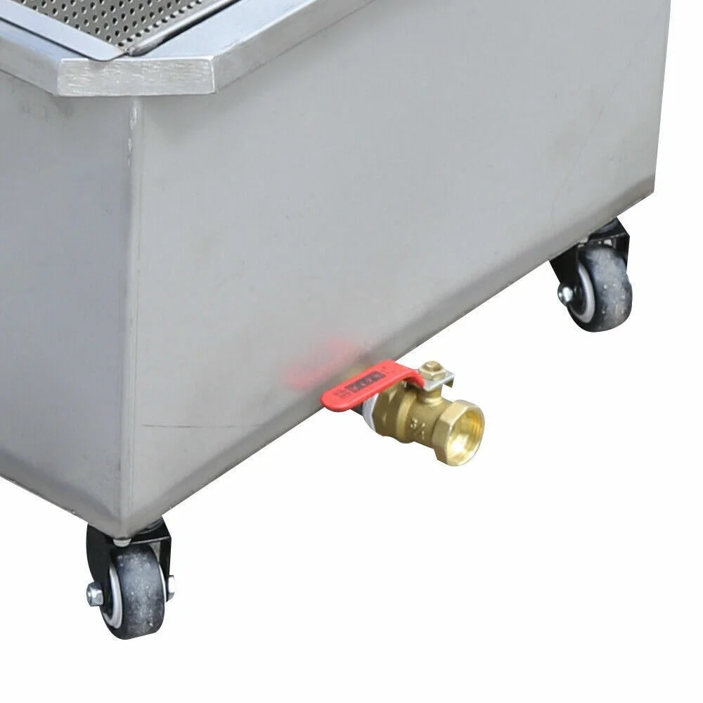 55L Fryer Oil Filter Cart Machine Commercial Kitchen Filtration System 110v/60hz P70198