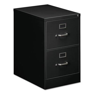 Black 2-Drawer Vertical Filing Cabinet I2934