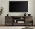 Mid-Century Modern TV Stand for TVs up to 65 Inch Wood TV Console Storage Cabinet with Shelf K25924