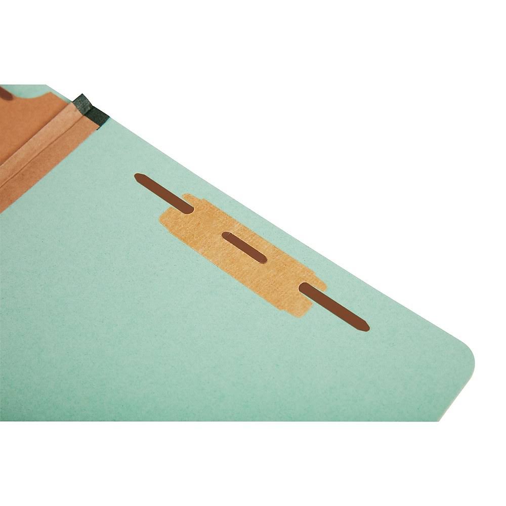 Light Green Pressboard Classification Folder, 2-Dividers, Letter size, 20/Box X95908