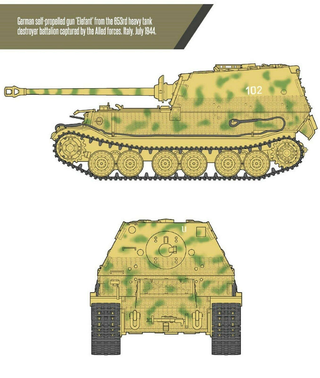 German Elefant Sd.Kfz.184 Tank Plastic Model Kit W97111