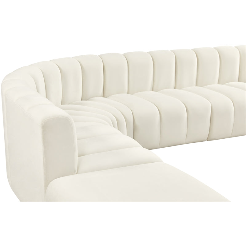 Cream Velvet Modular Sofa H667