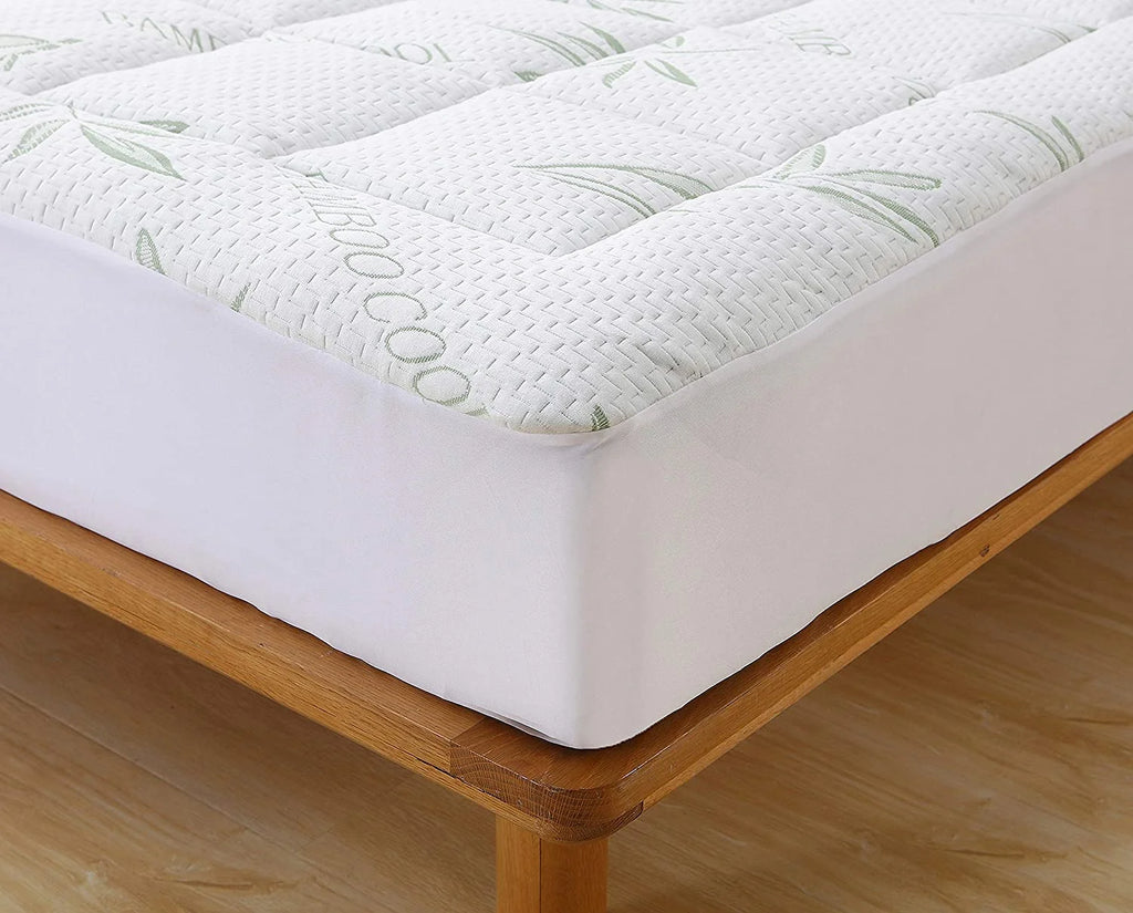 Green Full Bamboo Mattress Pad B277