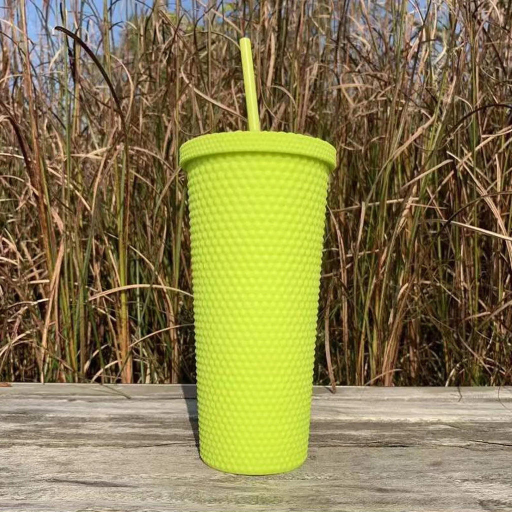 Portable Water Bottle with Straw Cup J689