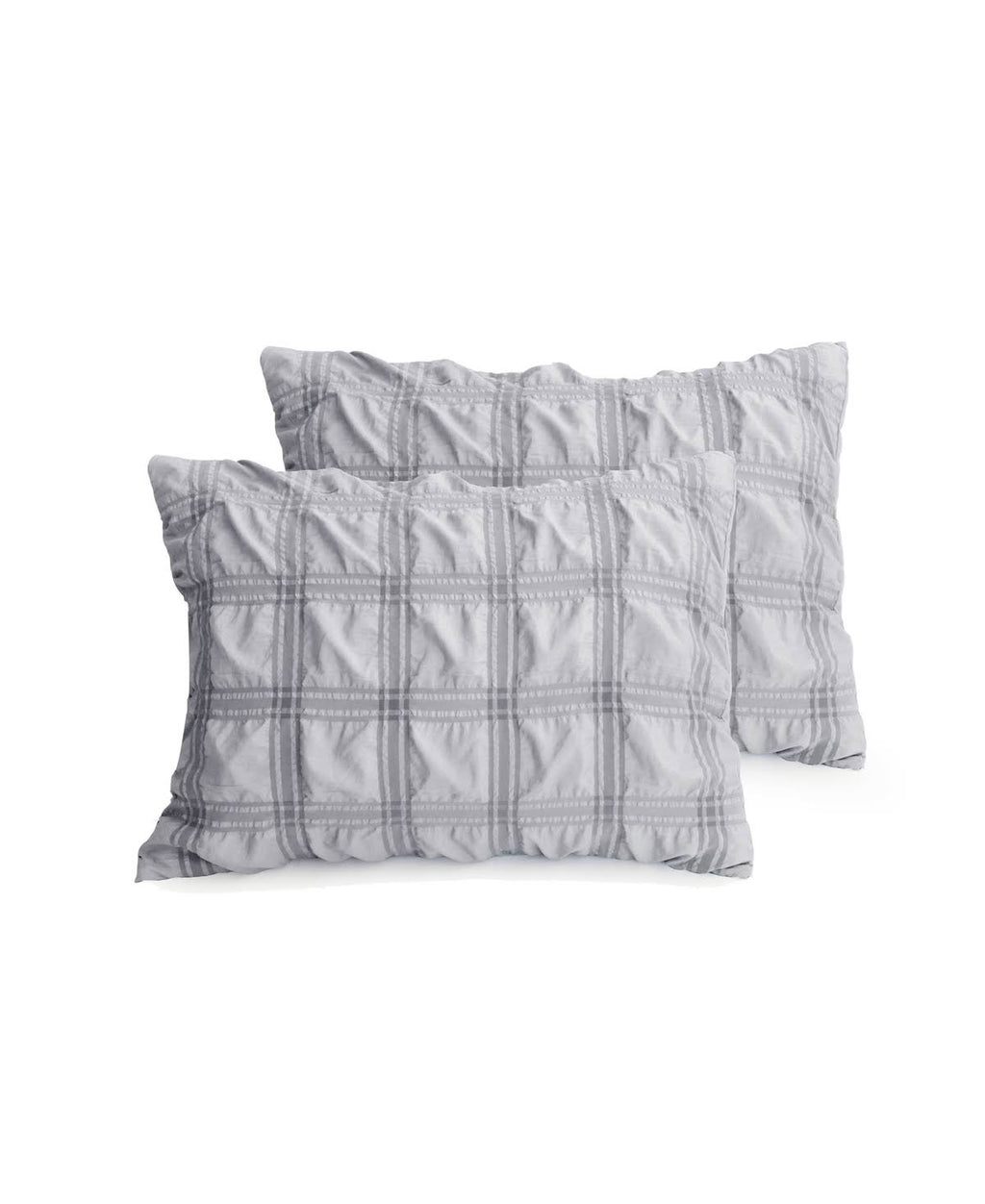Grey Oversized Waffle Comforter 3 PC Set Full/Queen I105969