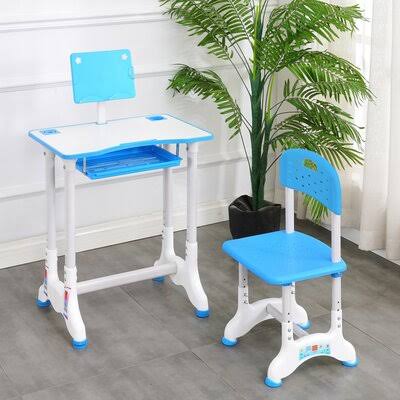 2 Piece Play Table and Chair Set Blue/Gray C498