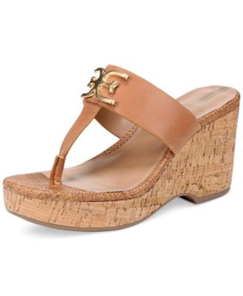 Cuoio Brown Leather Strap Slip On Heeled Sandals Q6126