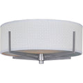 3 Light Flush Mount, Satin Nickel J380364
