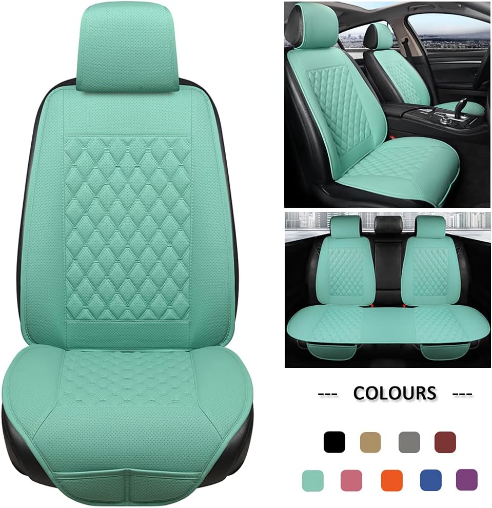 Blue Diamond Pattern Car Seat Covers J322
