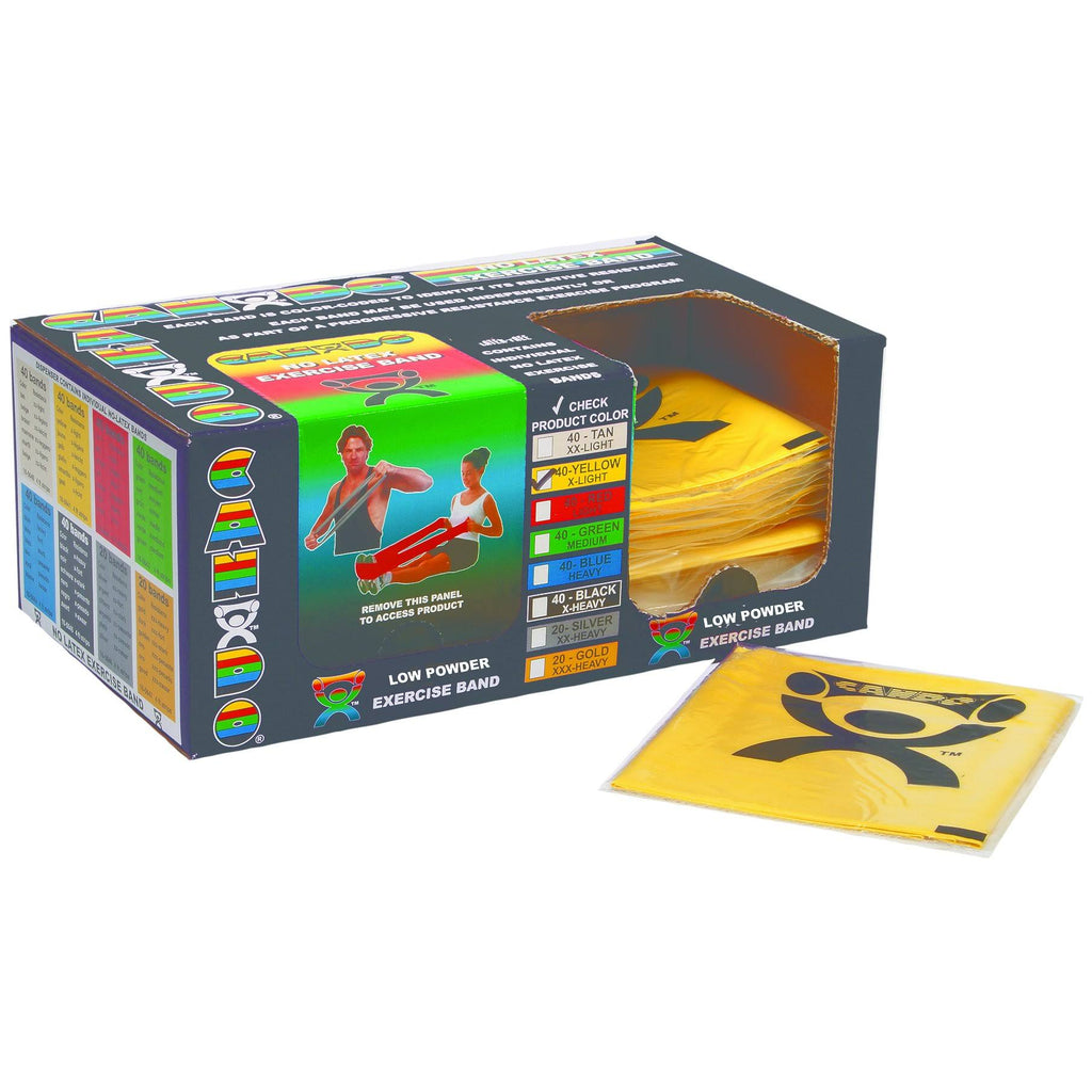Low Powder Exercise Band - Box of 40, 5-Piece Set T765