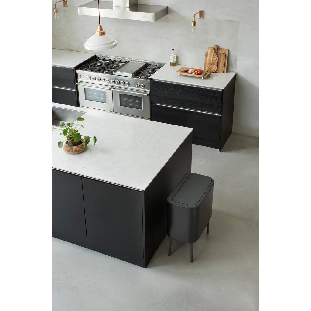 Black Touch Top Trash Can N689439