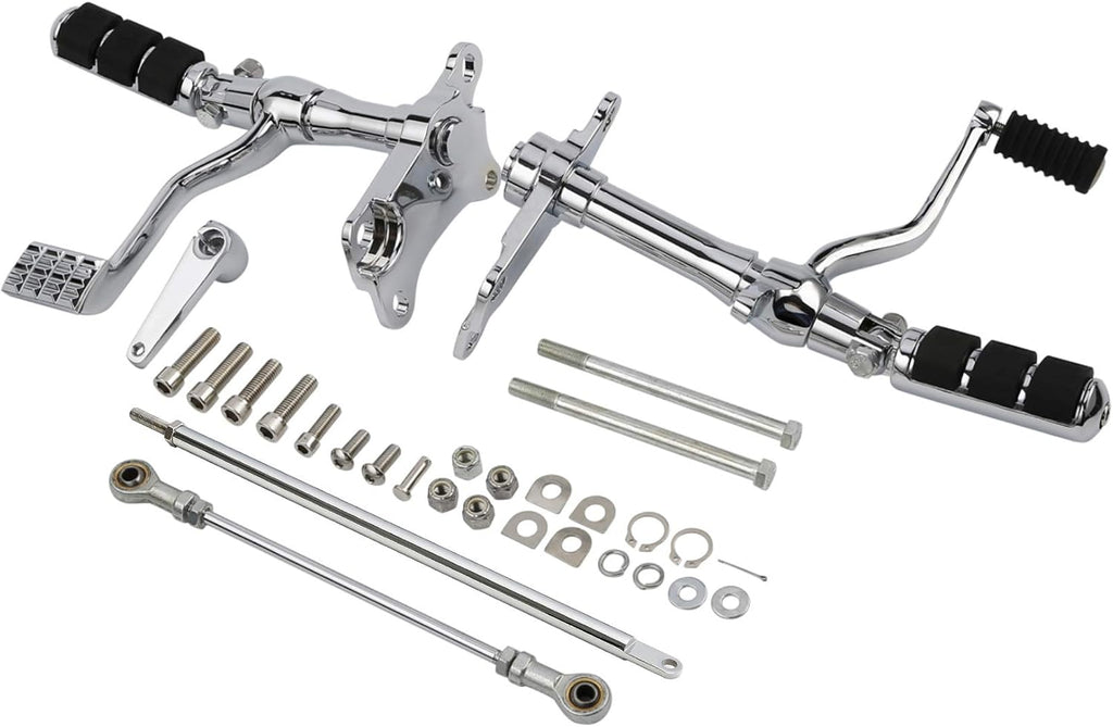 Forward Control Foot Pegs Complete Kit Levers & Linkages Black B80086