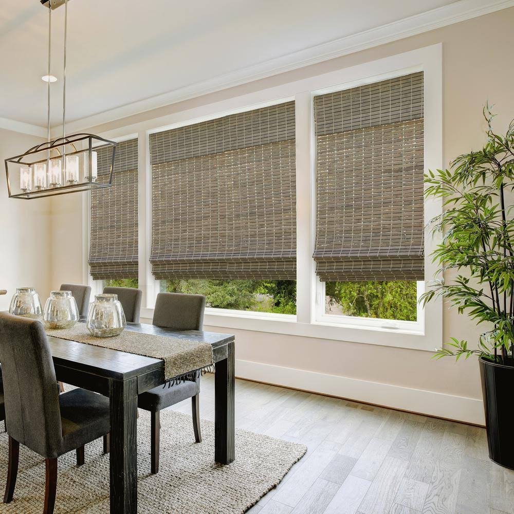 Cordless Bamboo Roman Shade 41 in. W x 72 in. L V5599