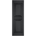 Black Raised Panel Shutters Pair X13378