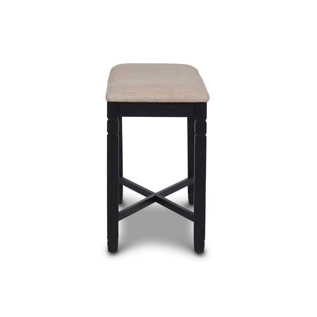 Black Counter Backless Bench T683