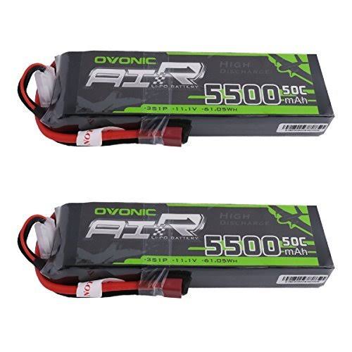 2x 5500mAh 50C 3S 11.1V Lipo Battery Deans B614