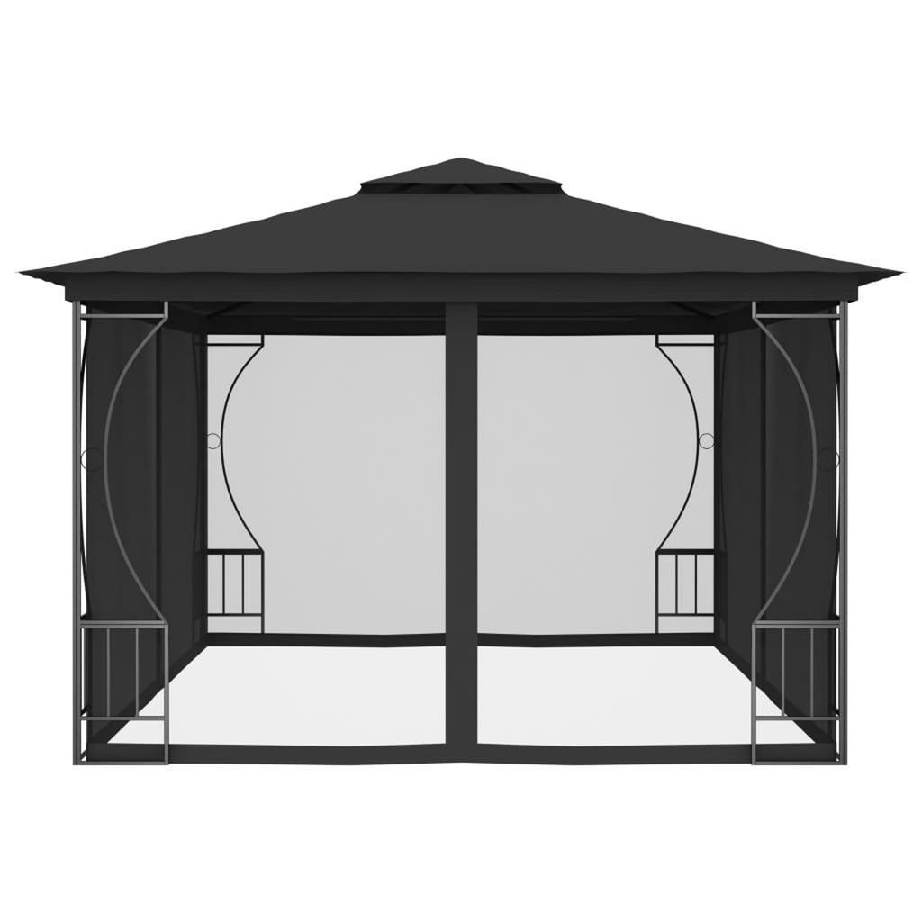 Anthracite Gazebo with Nets Y422
