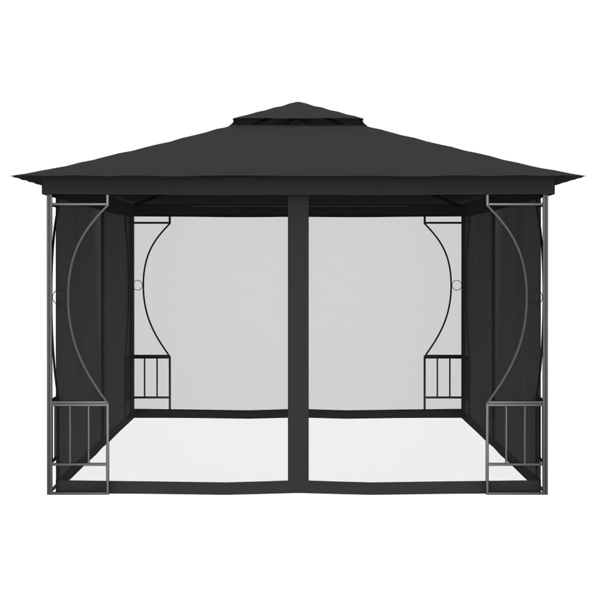 Anthracite Gazebo with Nets Y422