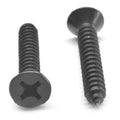 12-11 x 2 Sheet Metal Screw Phillips Flat Head Low Carbon Steel Black Oxide S49698