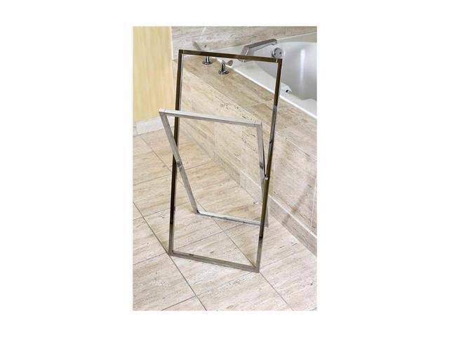 Polished Chrome Steel Construction Towel Rack Z549303