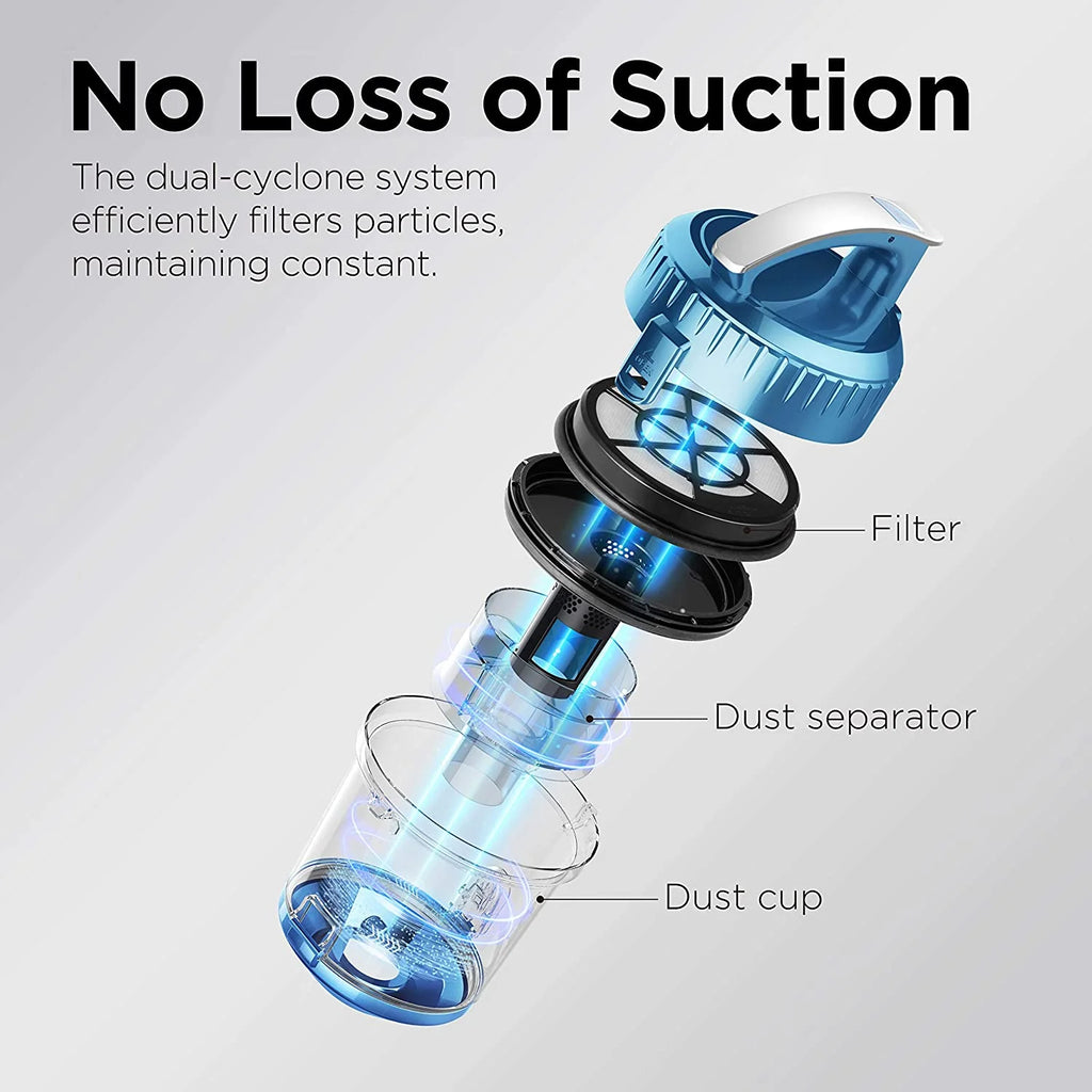 Blue Bagless Canister Vacuum Cleaner W478