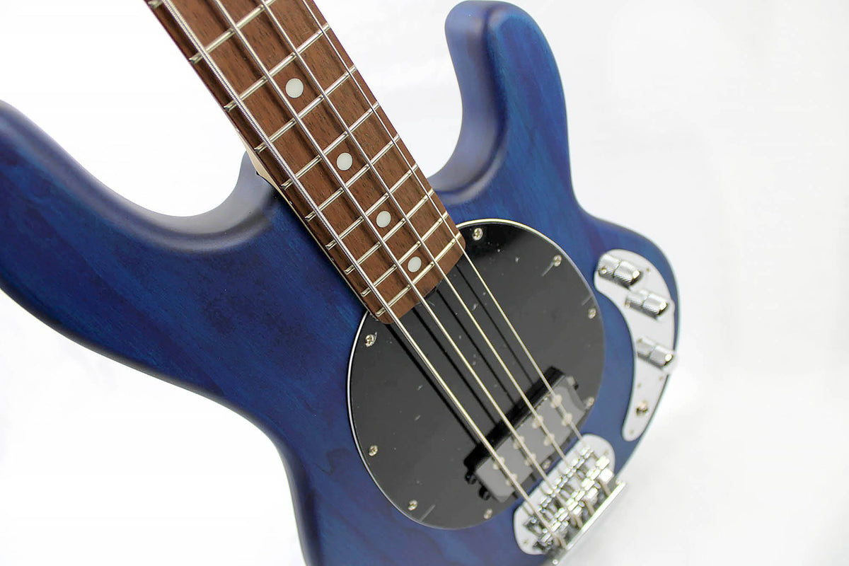 Trans Blue Satin Electric Bass Guitar X3860