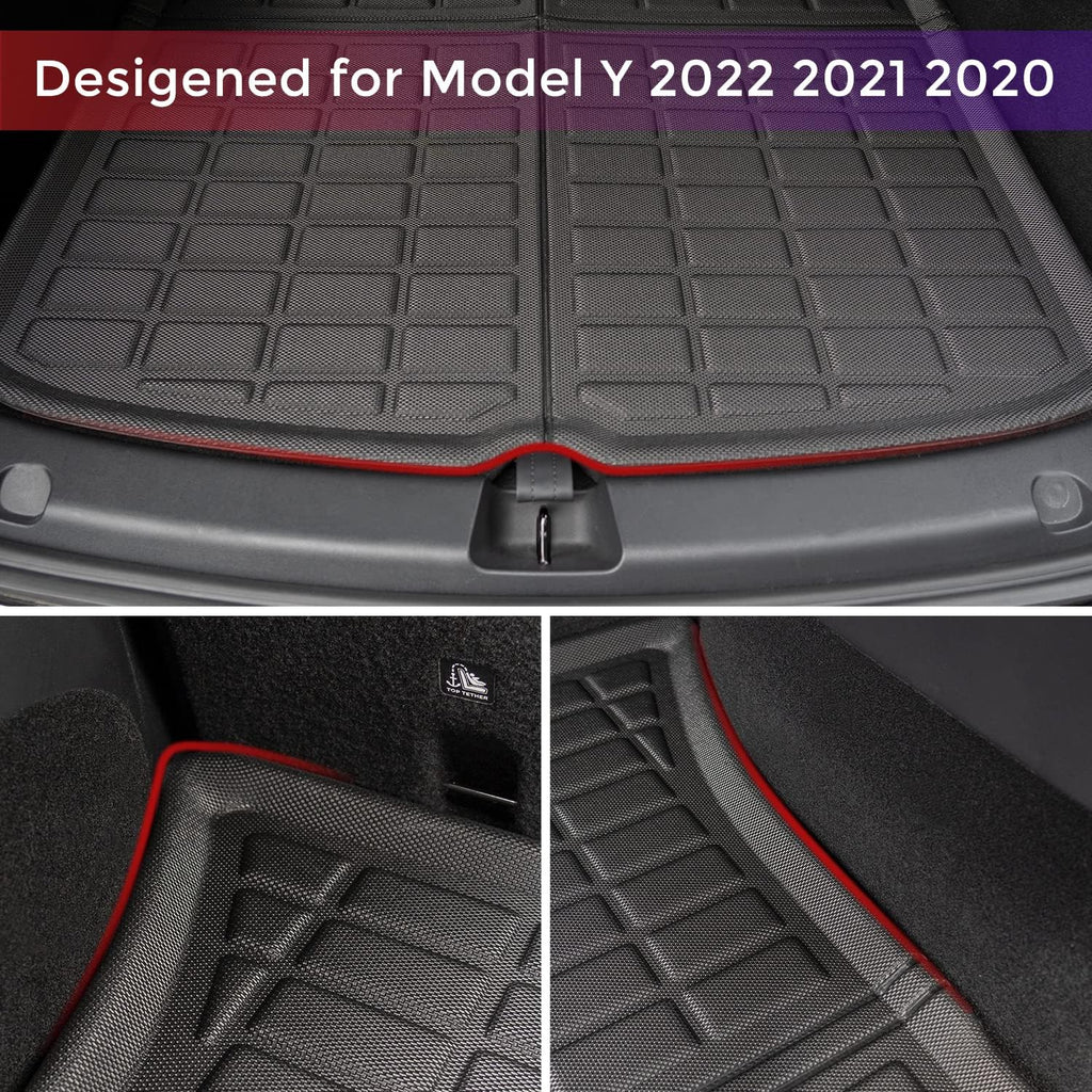 Rear Trunk Cargo Mat Waterproof Floor Mats for 5 Seater V2395